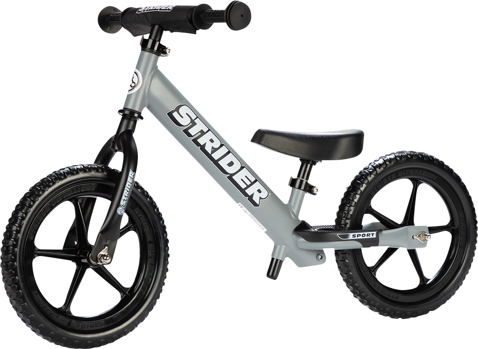 STRIDER 12" Sport Balance Bike - Matte Gray ST-S4MG