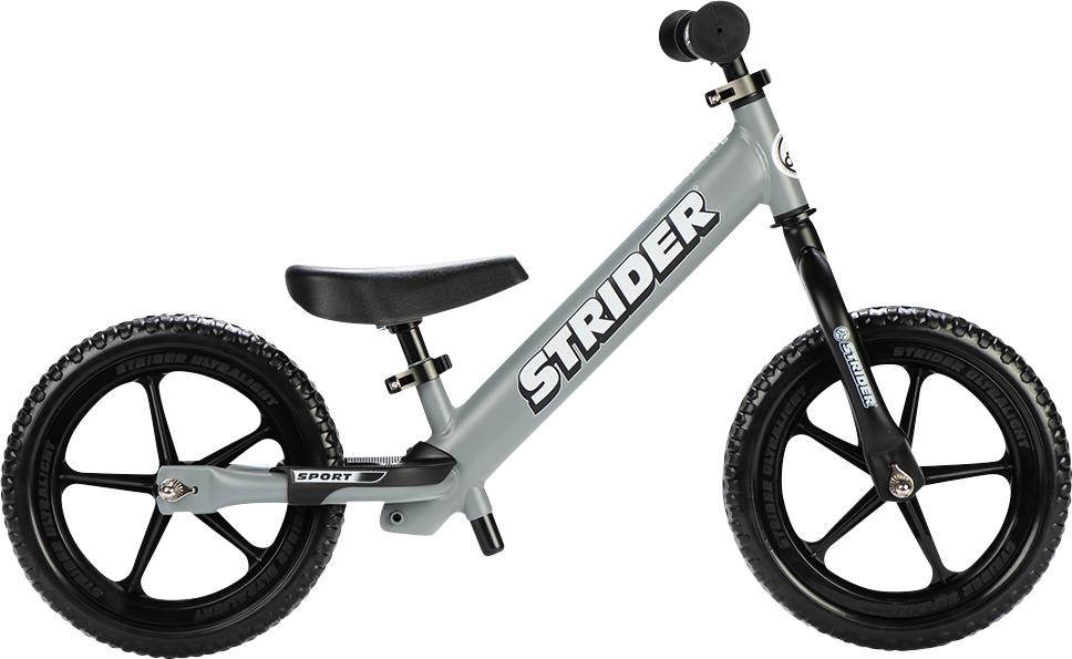 STRIDER 12" Sport Balance Bike - Matte Gray ST-S4MG