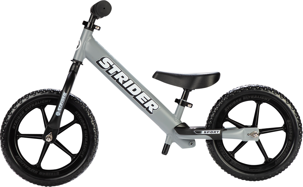 STRIDER 12" Sport Balance Bike - Matte Gray ST-S4MG
