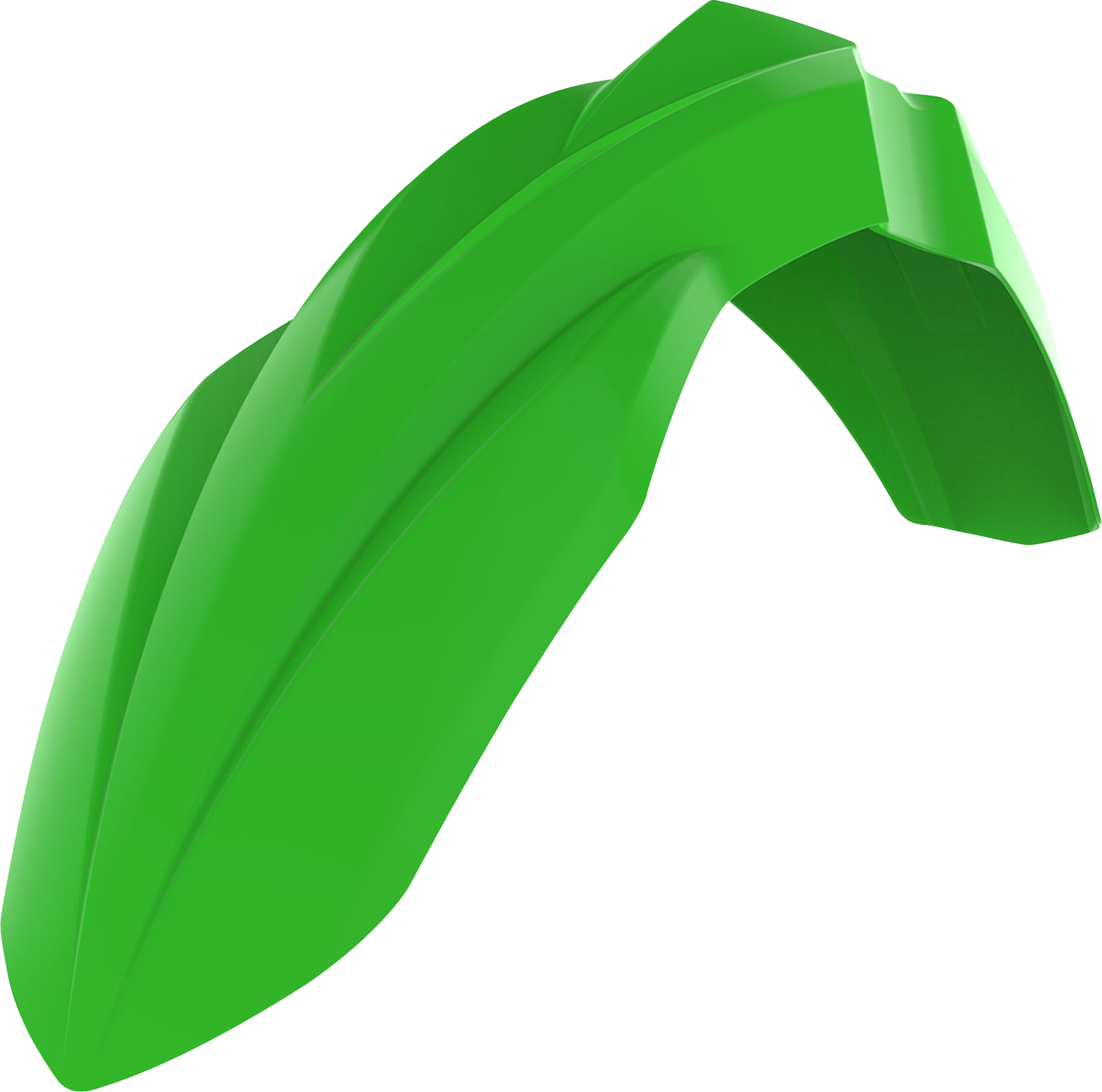 POLISPORT Front Fender - '05 OEM Green - Kawasaki - KX '16 -'25 8574500001
