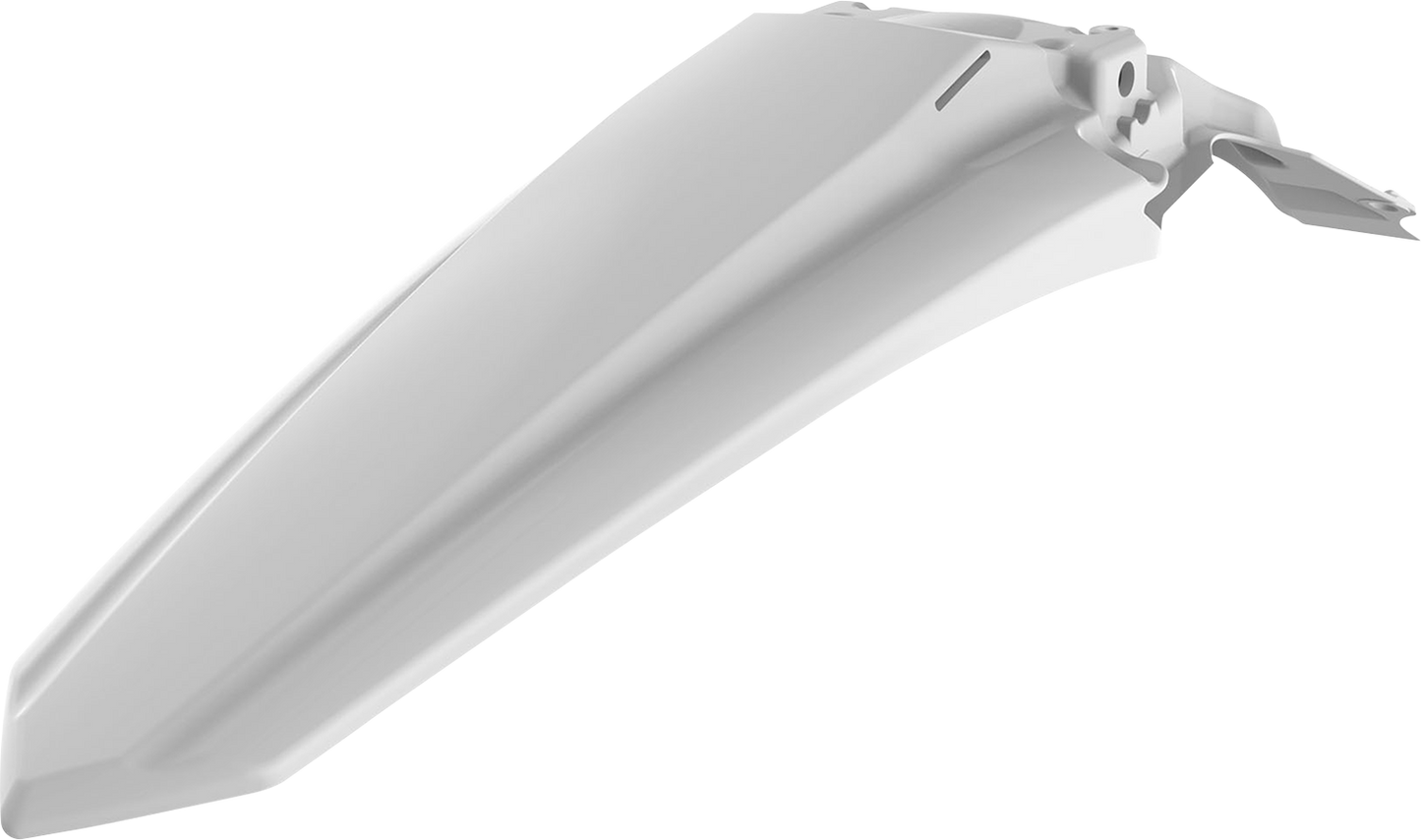 POLISPORT Fender - Rear - White - Kawasaki - KX '19-'22 8596100002
