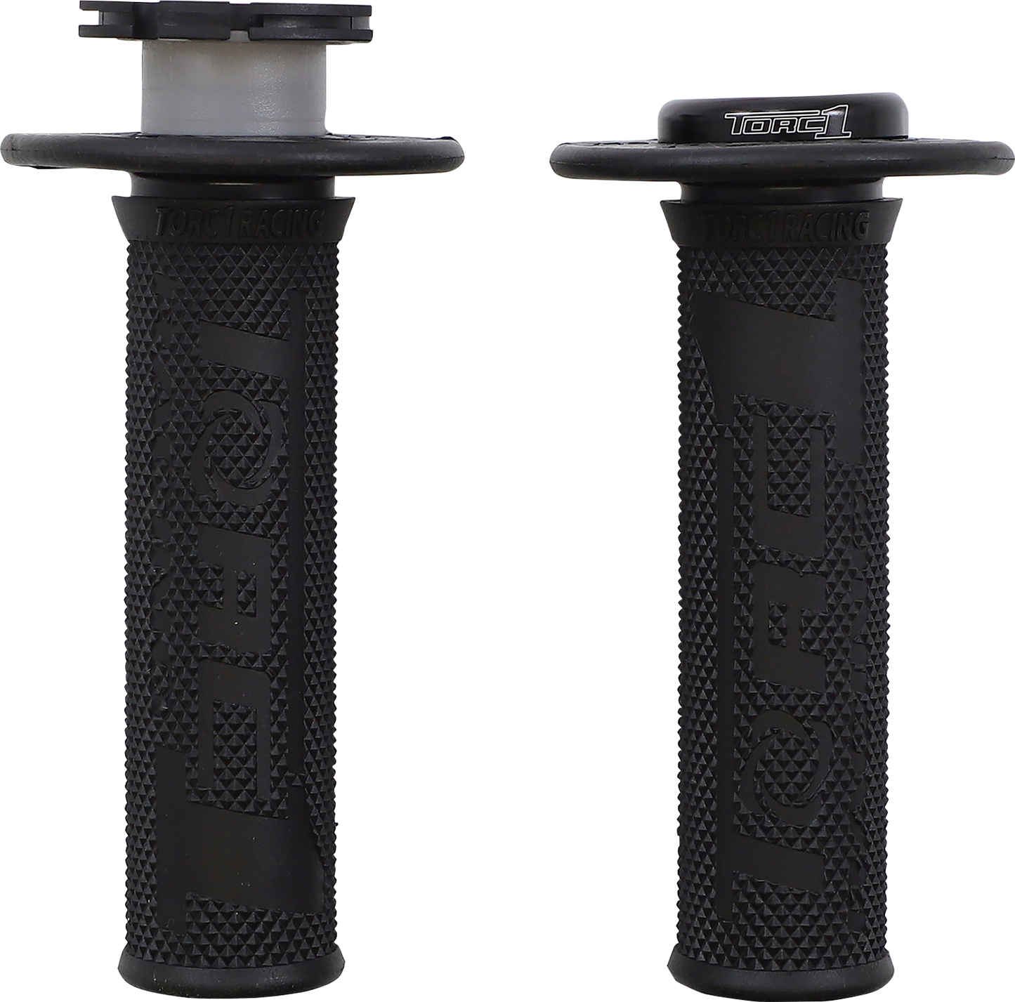TORC1 Defy Lock-On Grips - Diamond - KEV-TEC Ballistic Rubber - Black 4650-0202