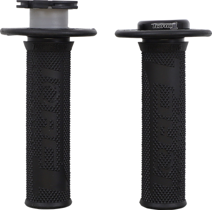 TORC1 Defy Lock-On Grips - Diamond - KEV-TEC Ballistic Rubber - Black 4650-0202