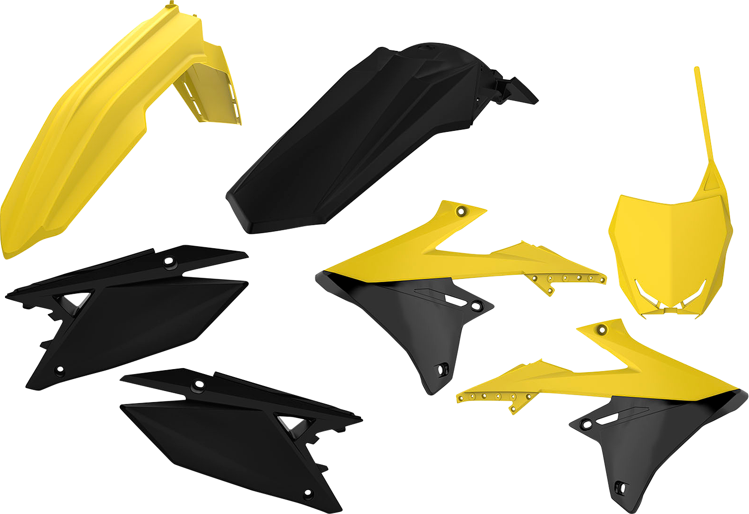 POLISPORT Body Kit - Yellow/Black - RM-Z 250/450 90839