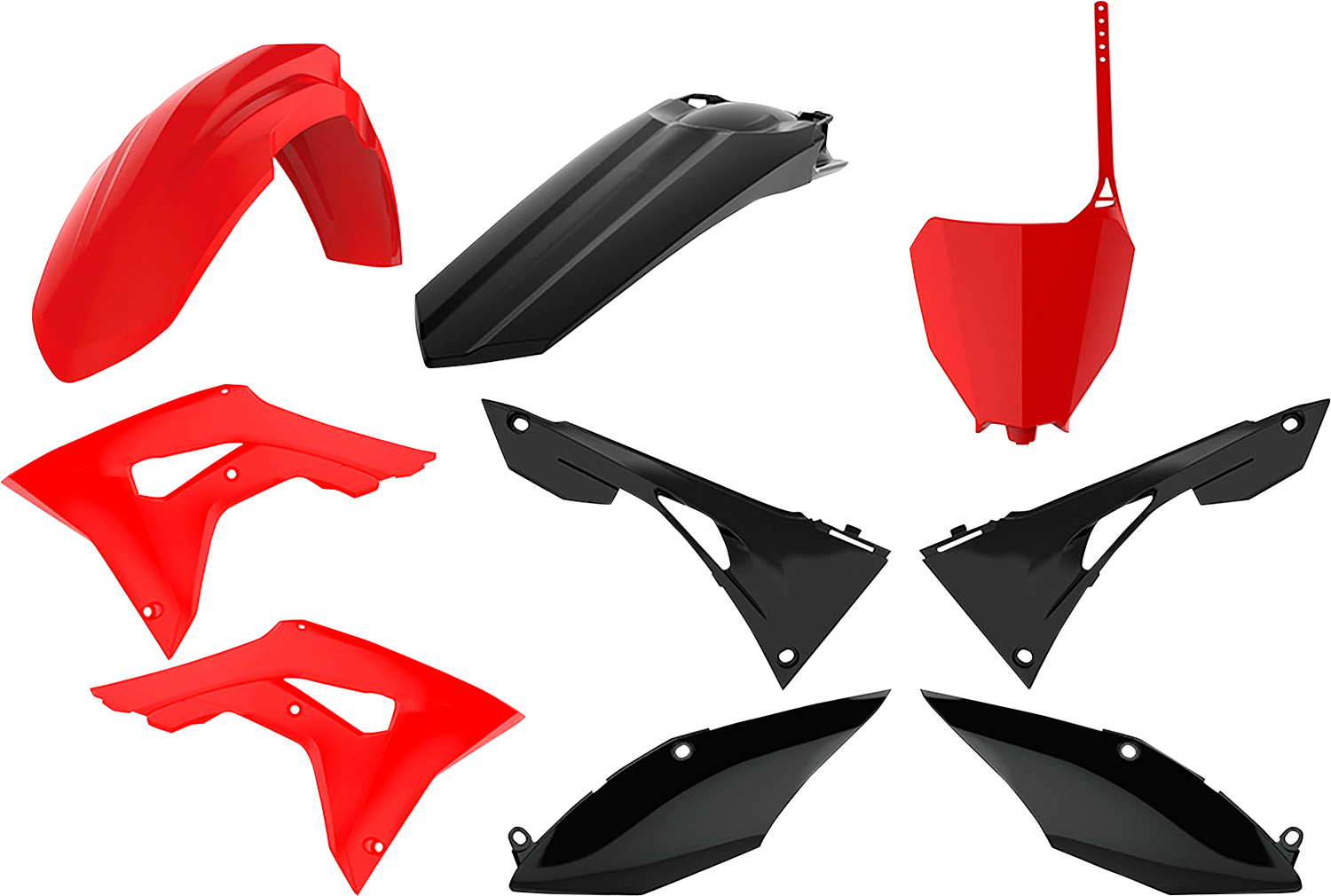 POLISPORT Body Kit - Complete - Red/Black - CRF 250R/450R 90833