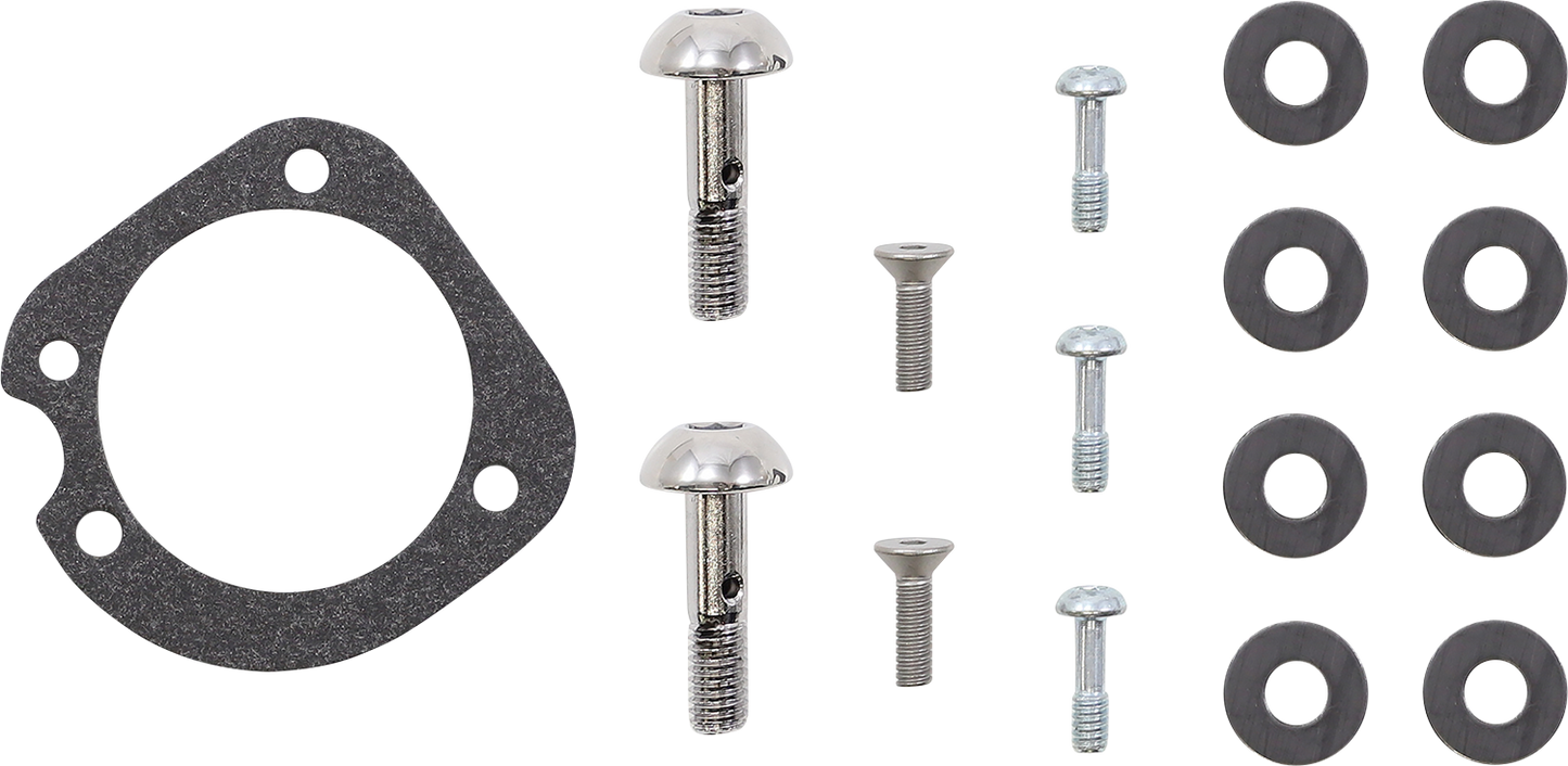 S&S CYCLE Air Stinger Stealth Air Cleaner Kit - Black Chrome Ring 170-0716A