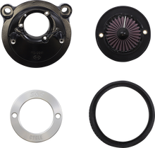 S&S CYCLE Air Stinger Stealth Air Cleaner Kit - Black Chrome Ring 170-0724A