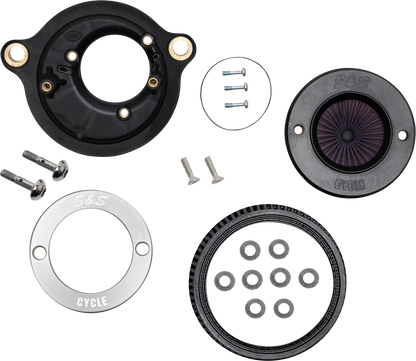 S&S CYCLE Air Stinger Stealth Air Cleaner Kit - Chrome Ring 170-0714A