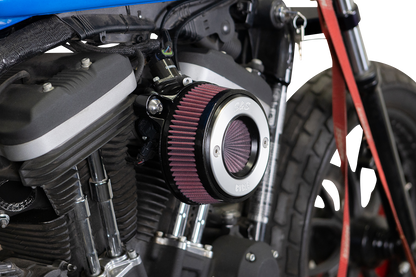 S&S CYCLE Air Stinger Stealth Air Cleaner Kit - Black Chrome Ring 170-0724A