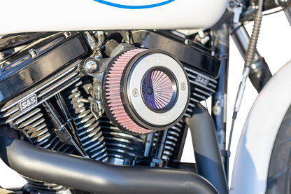 S&S CYCLE Air Stinger Stealth Air Cleaner Kit - Black Chrome Ring 170-0716A