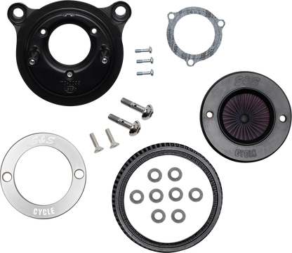 S&S CYCLE Air Stinger Stealth Air Cleaner Kit - Black Chrome Ring 170-0716A