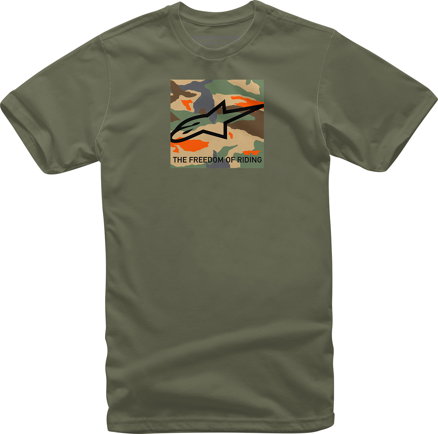 ALPINESTARS Free Camo T-Shirt - Military - XL 1232-72220690XL