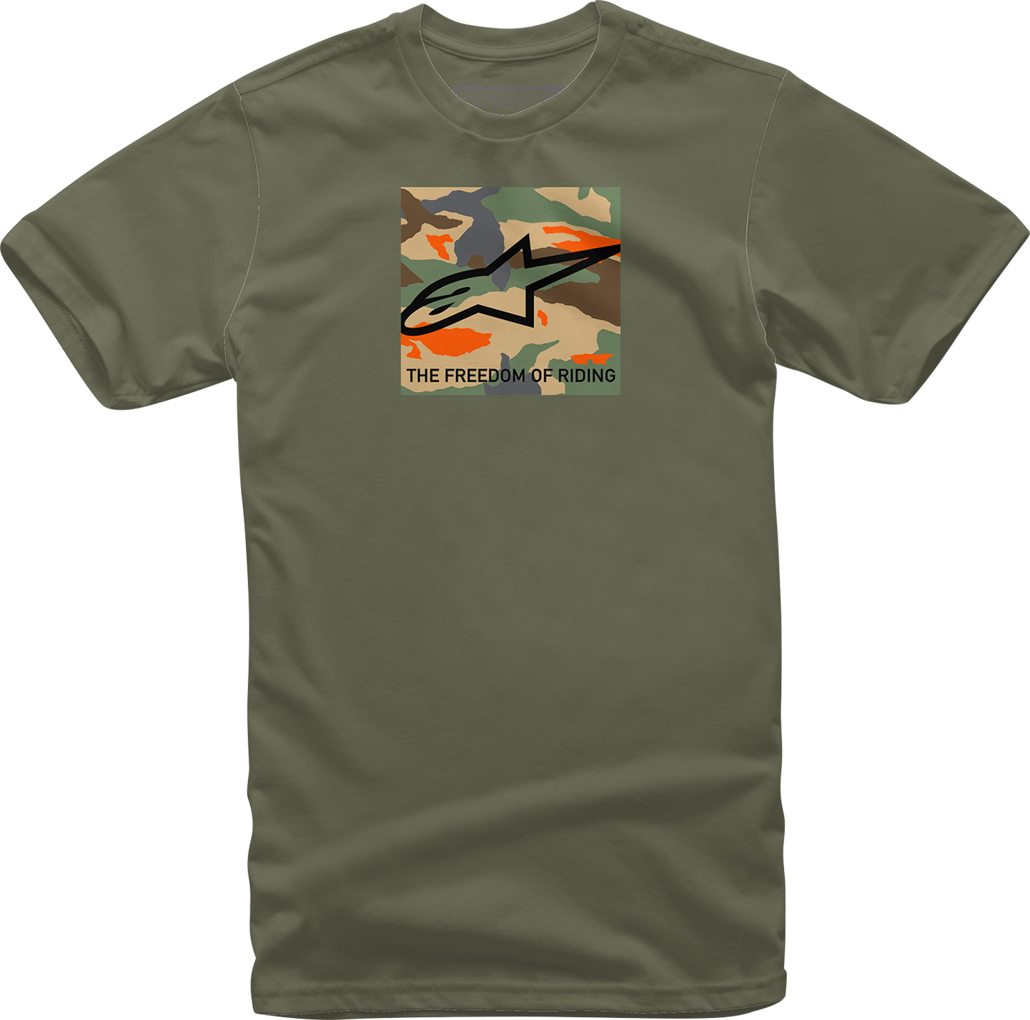 ALPINESTARS Free Camo T-Shirt - Military - 2XL 1232-722206902X