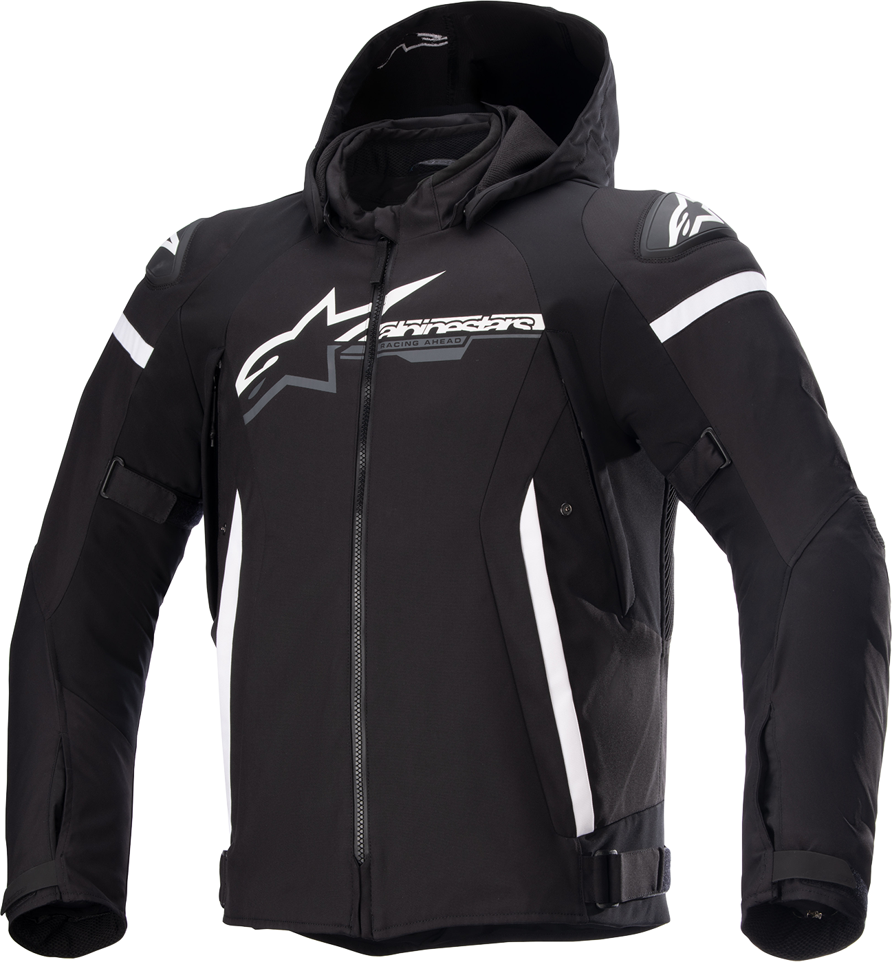 ALPINESTARS Zaca Waterproof Jacket - Black/White - 4XL 3206423-12-4XL