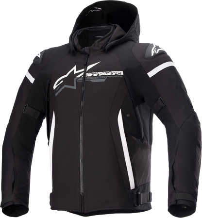 ALPINESTARS Zaca Waterproof Jacket - Black/White - 4XL 3206423-12-4XL