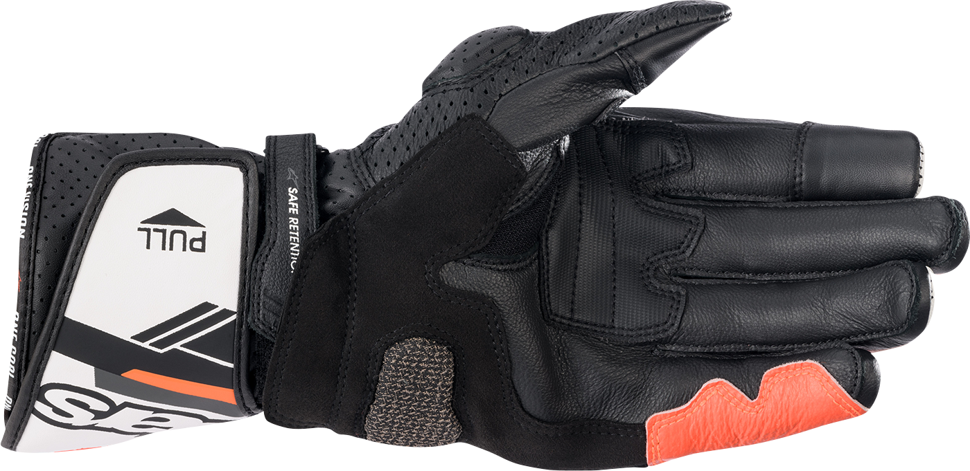 ALPINESTARS SP-8 V3 Gloves - Black/White/Fluo Red - Large 3558321-1231-L