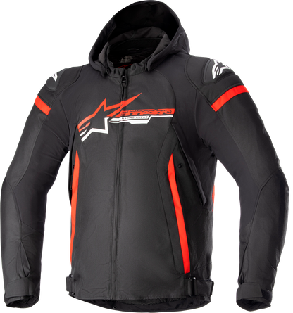 ALPINESTARS Zaca Waterproof Jacket - Black/Bright Red/White - 2XL 3206423-1342-2X