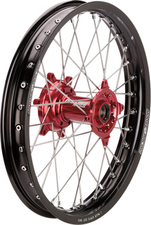 MOOSE OFFROAD Wheel Assembly - SX-1 - Complete - Rear - Black Wheel/Red Hub - 18x2.15 - Honda CR/CRF HR13-21518-BKRD