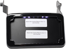CYCLE VISIONS LP Plate Frame & Mount with Tag Light - FXDB - Black CV4660B