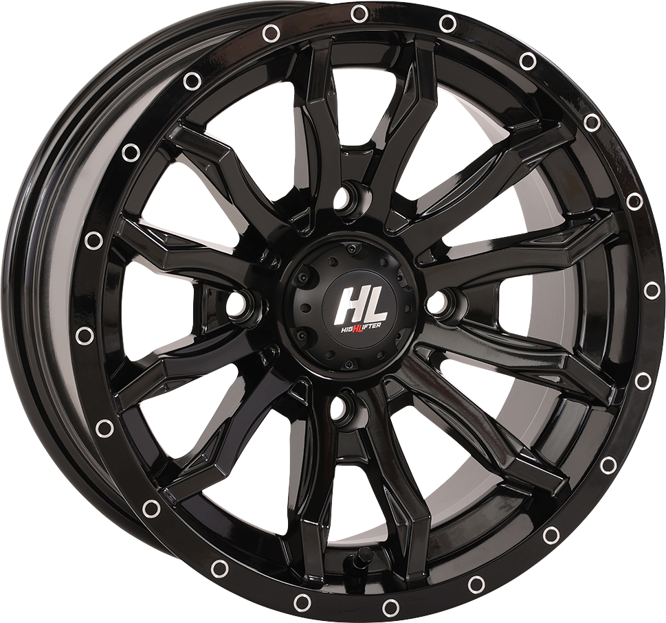 HIGH LIFTER Wheel - HL21 - Front/Rear - Gloss Black - 24x7 - 5/4.5 - 4+3 (+10 mm) 24HL21-1245