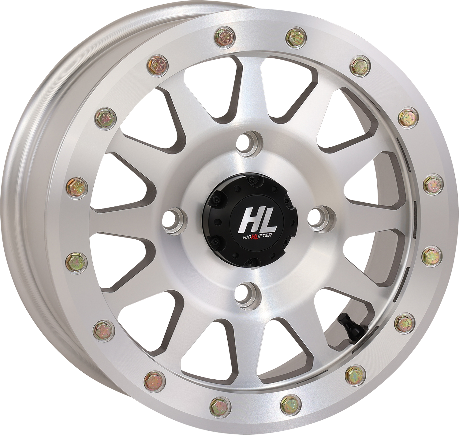 HIGH LIFTER Wheel - HLA1 Beadlock - Front/Rear - Machined - 15x7 - 5/4.5 - 5+2 (+40 mm) 15HLA1-1745