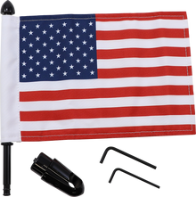 PRO PAD Flag Mount - Detachable Sissy Bar - 9" Pole - 6" X 9" Flag BRFM-RDHB765IN