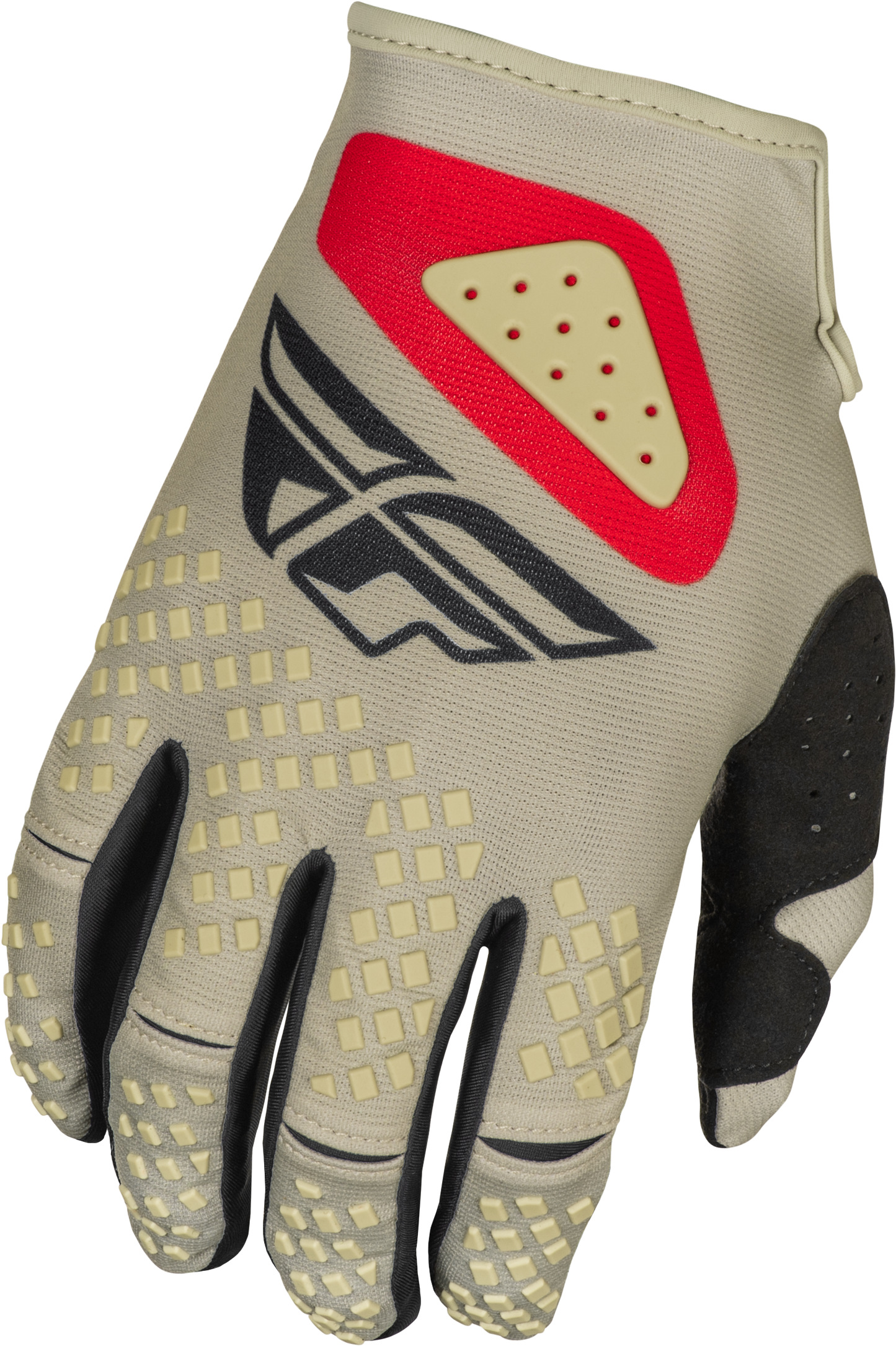 Kinetic Sym Gloves Light Grey/Red/Black Md