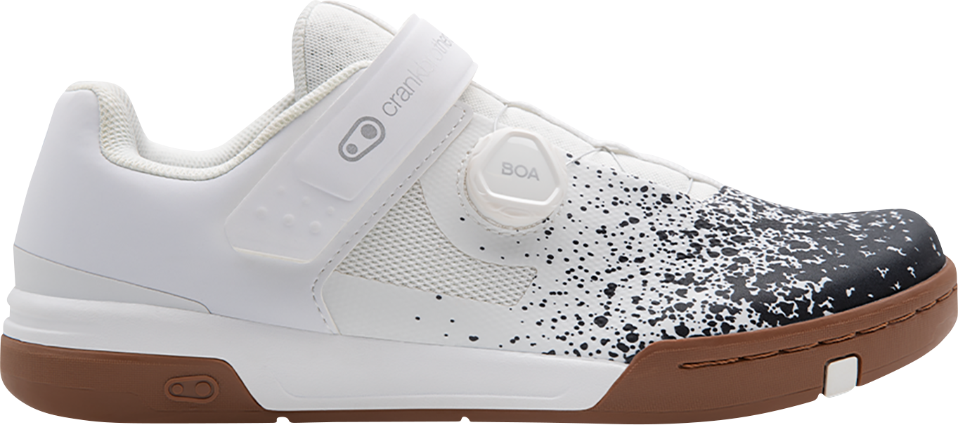 CRANKBROTHERS Stamp BOA® Flat Shoes - Black/White Splatter - US 9.5 STB11020S-9.5