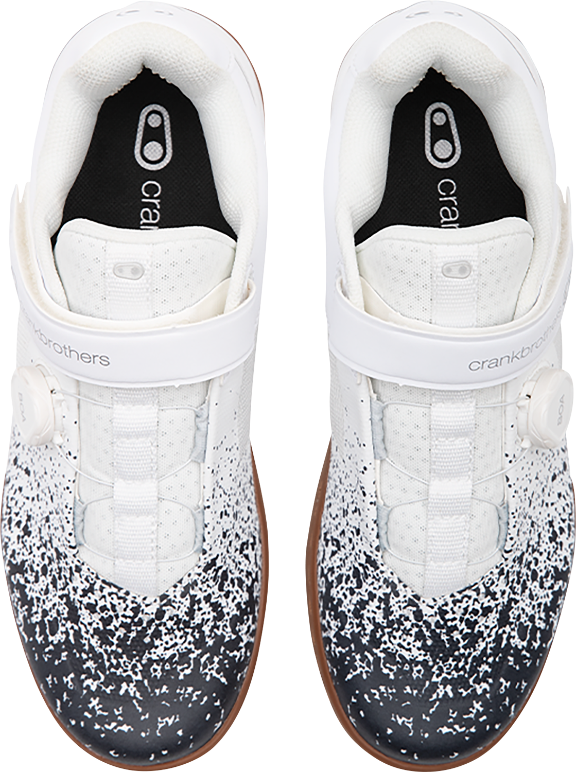 CRANKBROTHERS Stamp BOA® Flat Shoes - Black/White Splatter - US 14 STB11020S-14.0
