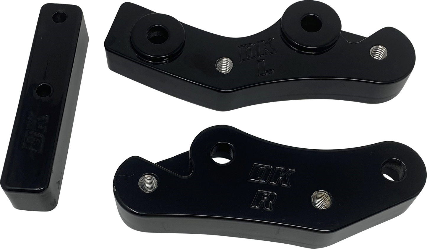 DK CUSTOM PRODUCTS Floorboard Relocators - Black - FL DKSFTM8-FLB-RLO