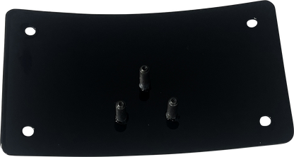 DK CUSTOM PRODUCTS License Plate Kit - Curved - Black - Harley-Davidson® DK-LPR-LP-LD