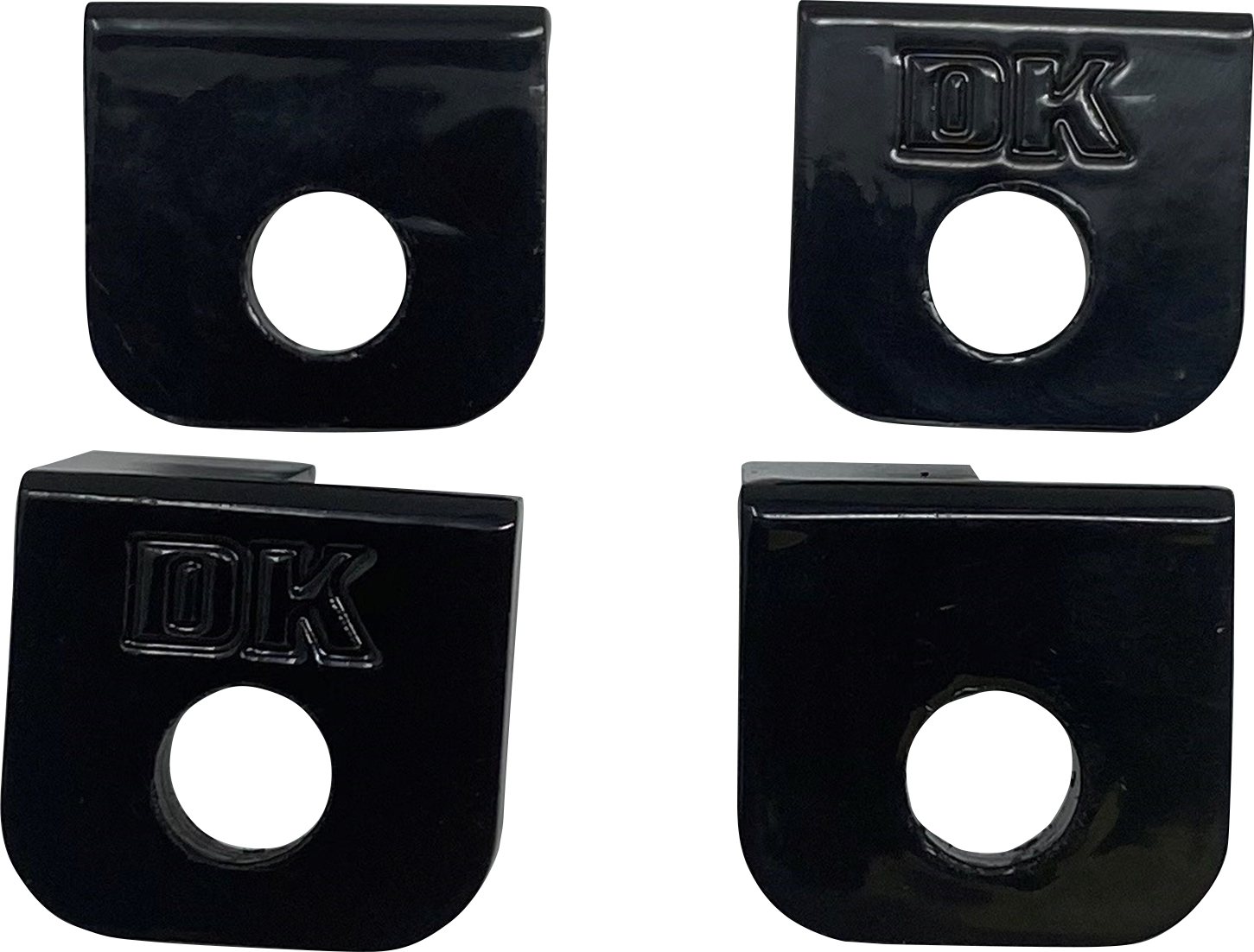 DK CUSTOM PRODUCTS Foot Peg Adapter - Front/Back - Black DK-M8-SFT-FPA