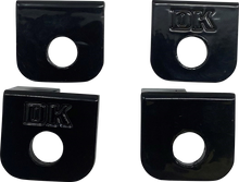 DK CUSTOM PRODUCTS Foot Peg Adapter - Front/Back - Black DK-M8-SFT-FPA