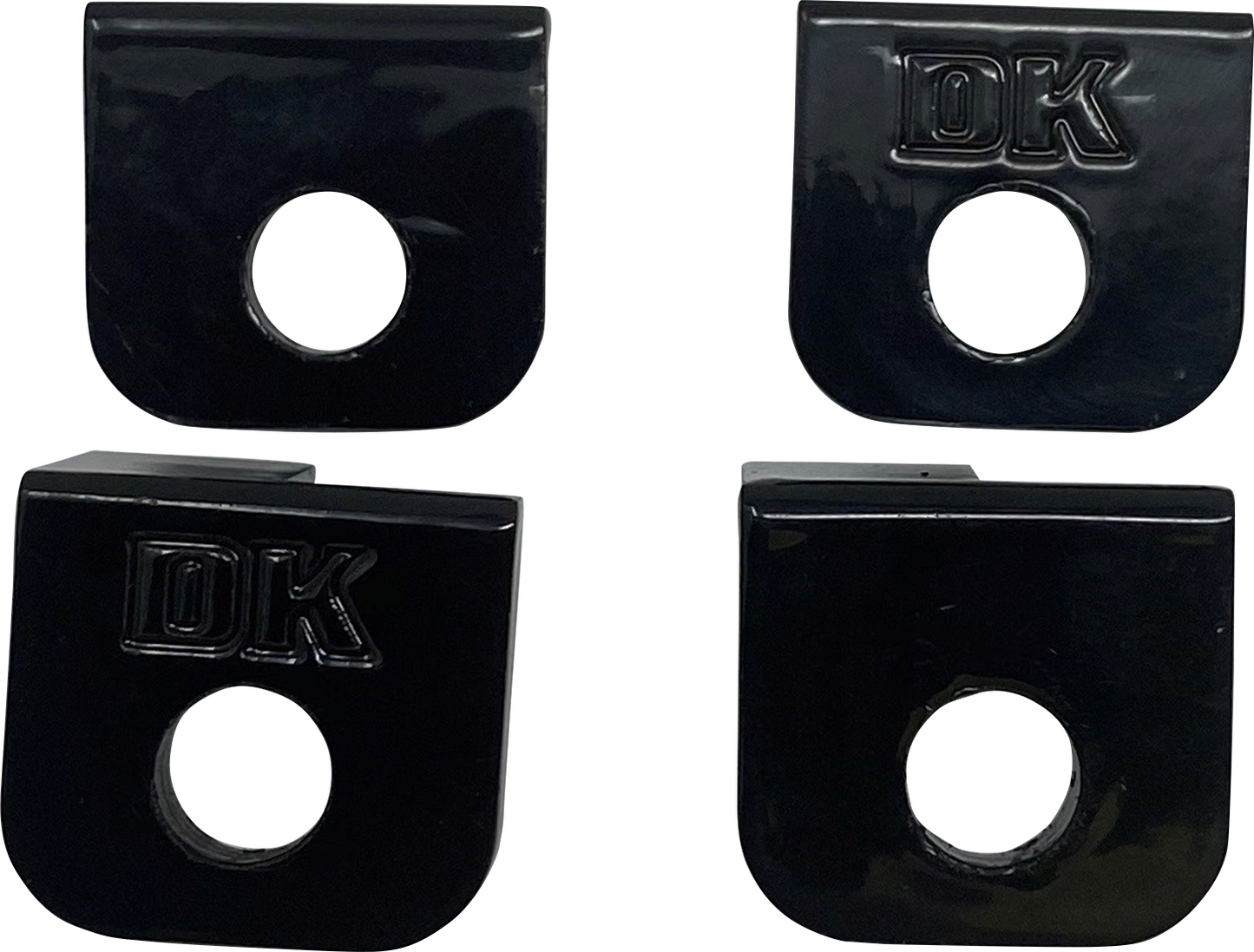 DK CUSTOM PRODUCTS Foot Peg Adapter - Front/Back - Black DK-M8-SFT-FPA