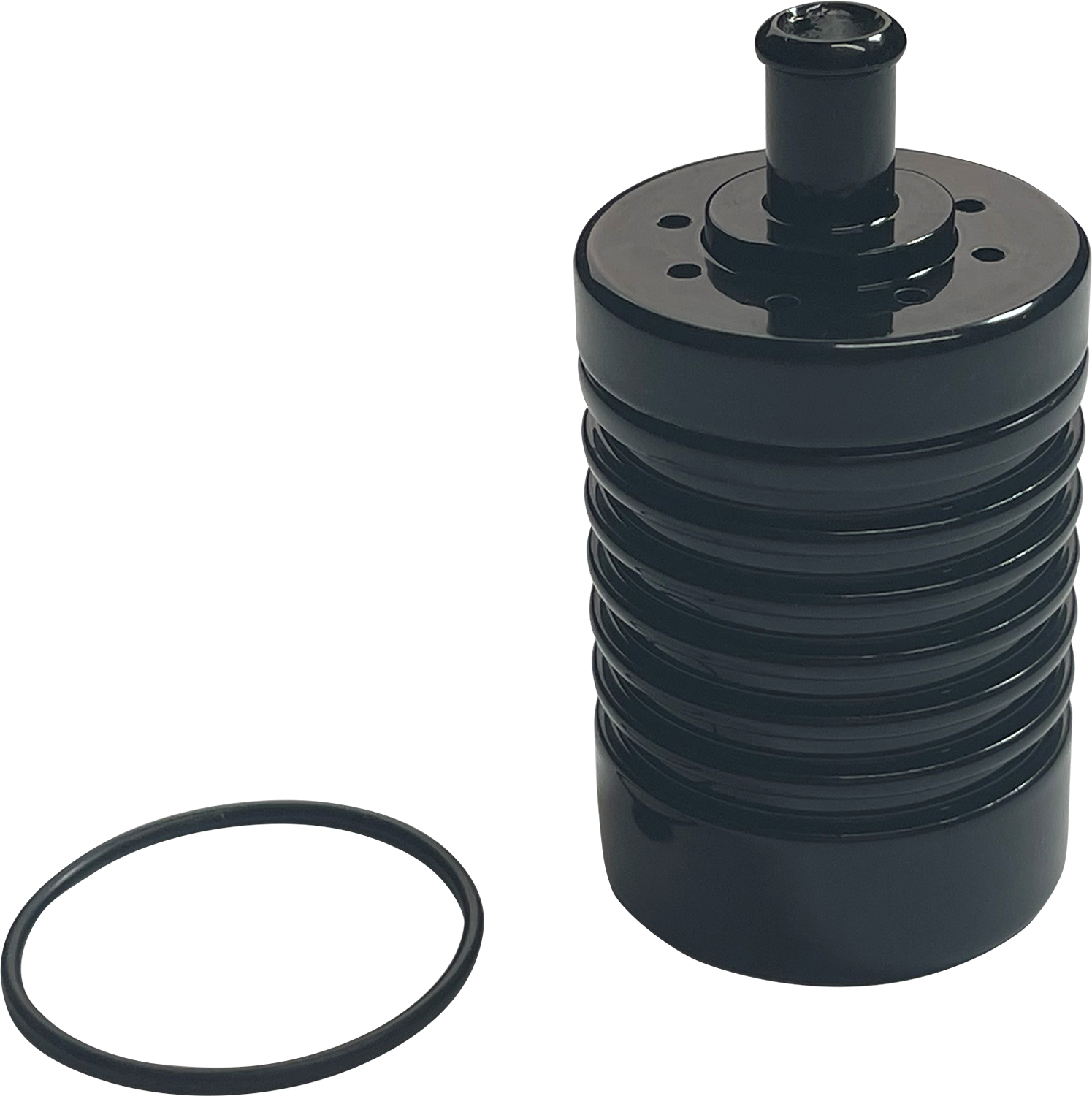 DK CUSTOM PRODUCTS Catch Can for External Breather System - Black DK-4ST-CC-BLK