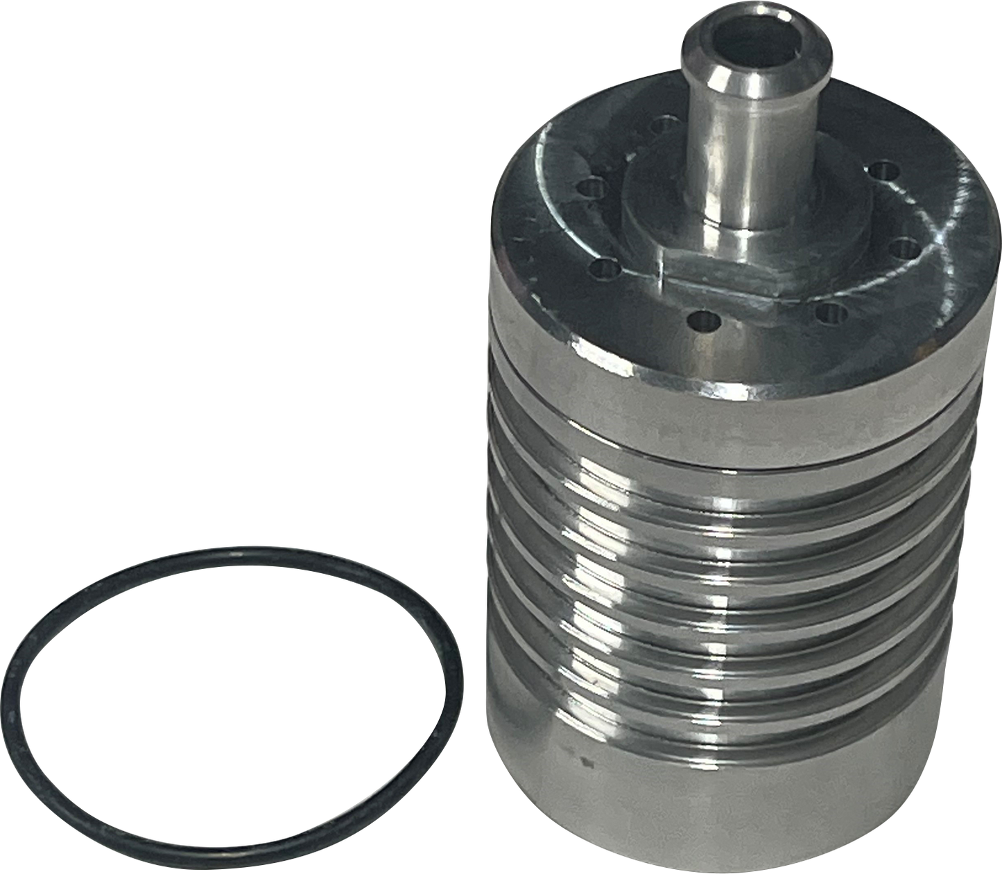 DK CUSTOM PRODUCTS Catch Can for External Breather System - Raw DK-4ST-CC-MCF