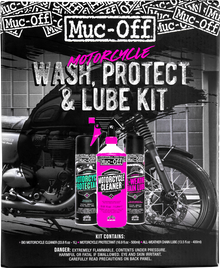 MUC-OFF USA Motorcycle Wash, Protect & Lube Kit 20095US