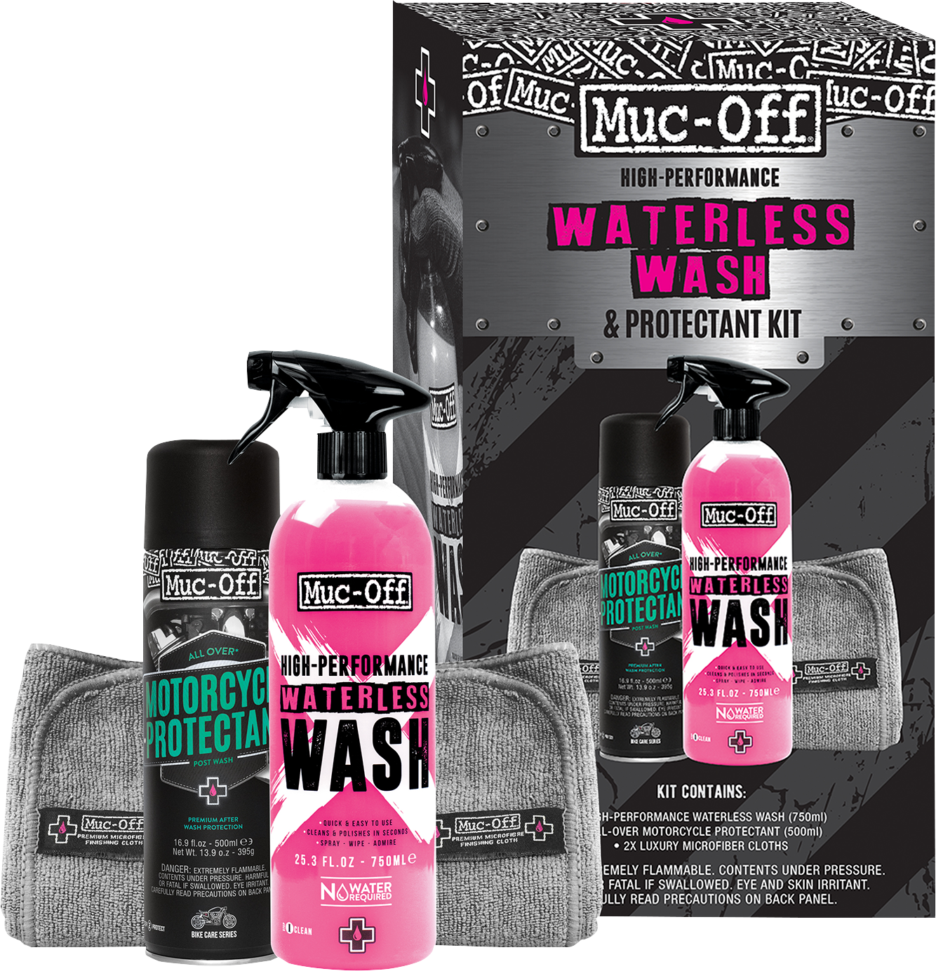 MUC-OFF USA Motorcycle Waterless Wash & Protectant Kit 20029US