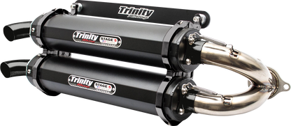 TRINITY RACING Stage 5 Slip-On Mufflers - Cerakote® Black TR-4173S-C2