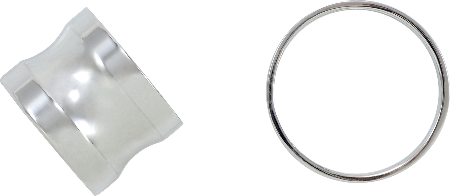 COVINGTONS Axle Spacers - Smooth - Chrome - with ABS - Pair C0008-C