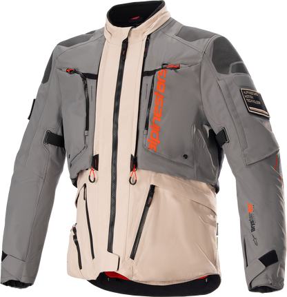 ALPINESTARS AMT-10R Drystar® XF Jacket - Fur Gray/Pale Brown/Spicy Orange - Small 3209623-9684-S