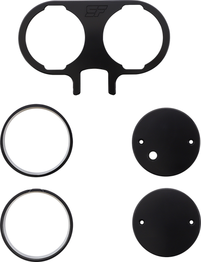 SLYFOX Gauge Mount - Dual - Black - Dyna TM-SLY26