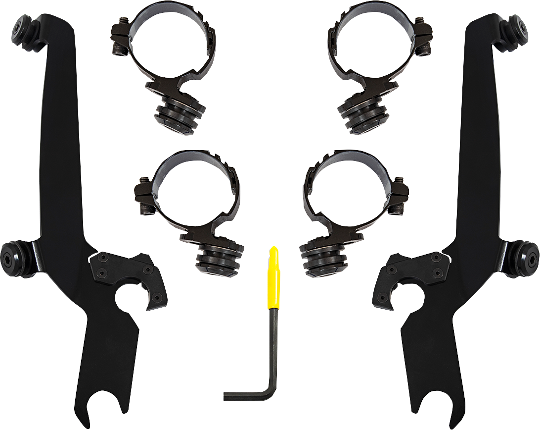 MEMPHIS SHADES Sportshield Mounting Kit - Black - Honda MEB2066