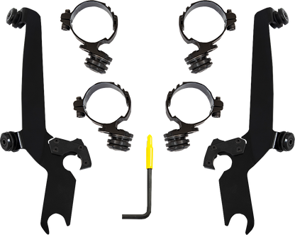 MEMPHIS SHADES Sportshield Mounting Kit - Black - Honda MEB2066