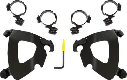MEMPHIS SHADES Gauntlet Mounting Kit - Black - Honda MEB2068