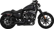 VANCE & HINES 2-into-2 Mini Grenades Exhaust System - Black 46374