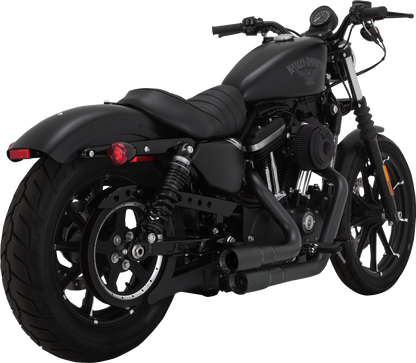 VANCE & HINES 2-into-2 Mini Grenades Exhaust System - Black 46374