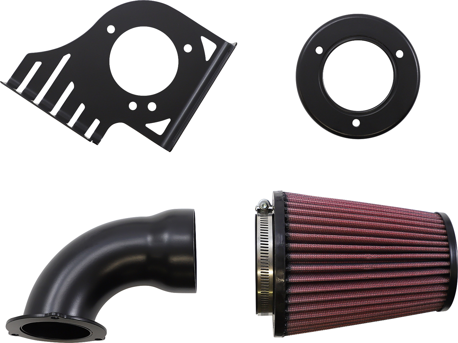 COBRA Cone Air Intake - Black - Softail 606-0104-06B-SB