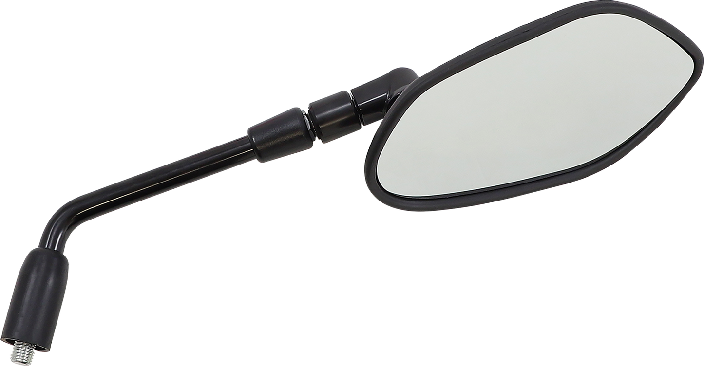 EMGO Mirror - OEM - Replacement - Side View - Oblong - Black - Left - Each 20-55312