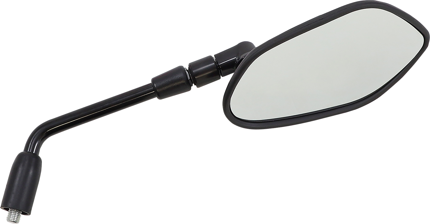 EMGO Mirror - OEM - Replacement - Side View - Oblong - Black - Left - Each 20-55312